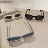 Sunglasses Oval sunglasses for women with vintage rivet decoration brand designer for mens cat eye Y2K sunglasses glasses Lentes De Sol J240423