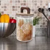 Storage Bottles Glass Dried Fruit Jar Terrarium Canisters Airtight Lids Tea Grain Tank Jars Containers Sugar Kitchen