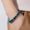 Brins jd natural pierre bleu tigre oeil des bracelets perles femmes hommes reiki guérison yoga méditation charme bracelets pulseras bijoux cadeau