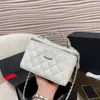 Borse per trucco designer per spalla da donna in pelle in pelle diamante controllare hardware argento chiusura in metallo borse di lusso matelasse borse trasversali borse saccoche