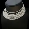 Layers Pearl Three-dimensional Love Necklace Wedding Accessories Jewelry