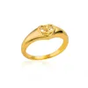 Anneaux de bande 14 styles 14k anneau en or jaune pour femmes couple simple couple de couleurs de mariage joyau