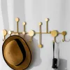 Rails Gold /Black Wall Hook Storage Nordic Creative Entrance Key Hanger Home Decoration Wall Hanging Fitting Room Clothes Coat Hook