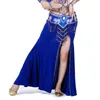 Scene Wear Female Belly Dance Kjol Dancing Costume Clothes Sexig Bellydance 1 st Beaded Fishtail 12 Färger