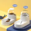 Matande kattmatare sätter matning och vattning av fontän 3 färger smart kattmat dispenser auto matare för katter automatisk hundmatare