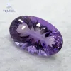 보석 TBJ, 천연 자수정 타원형 컷 14*22mm 오목 컷 ard 17.7ct, 은색 또는 금 보석 장착, 100% 자연스러운 느슨한 보석