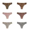 Dames slipje luipaard Braziliaanse sexy vrouwelijk ondergoed ijs zijden string voor dames dames zachte huidvriendelijke bikini comfortabel 2024