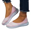 Casual Shoes Female On Sale Slip-on Women's Vulcanize Color Matching Ladies Light Round Toe Mesh Sneakerszapatos