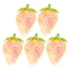 Party Decoration 5 PCS Simulated Strawberry Decor Artificial Fruit Kitchen Models Frukter Ornament Birthday Decorations Fake Jordgubbar