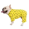 Rompers katoenen hond pyjama's jumpsuit mopse pug Franse bulldog kleding schnauzer kleding huisdier outfit algehele poedel bichon hond pyjama pijama