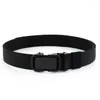 Belts Men Business Casual Simple Wild Style Canvas Strap Weave Waist Band Nylon Braided Belt Automatic Buckle Waistband