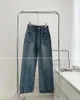 Jeans féminins vintage street large amplificateur de chigne chic femme dames réconfortés de mode pantalon de denim pantalon féminin