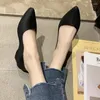 Casual Shoes 2024 Women Pointed Toe Flat Spring Ladies Slip On Office Career Red Shoe Shallow Female Fashion Comfortable Jelly