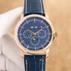 AAAAA Designer mens watch Leather strap large dial 40mm Luxury Watch men automatic mechanical watch solid buckle gold watch men and women watches with box 211