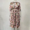 Womens Dress Summer Fashion Floral Print med Pocket 1325