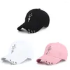 Ball Caps Sun Protection Baseball Cap Show Face Small vijfpuntige sterrenring Hip Hop Hat verstelbaar piek voor vrouwelijke mannen