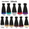 10-20 pouces synthétiques artisanaux dreadlocks coiffure ombre perruques crochet tresser les cheveux pour les femmes et les hommes noirs