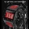 Wachta Sport Mens Digital Watches Fashion Led Men kijken 5Bar waterdichte polshorloge mannelijke elektronische militaire klokrelogio masculino