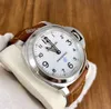 Pannerai Watch Luxury Designer Lumino Series White Plate Manual Mechanical Watch Mens Pam00775