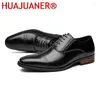 Sukienka buty 2024 Oxford Black / Brown Brogue Men Formal Wedding oryginalne skórzane biuro Business Męs