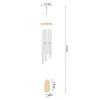 Doorbells Sier 6 Tube Wind Chime Chapel Bells Wind Chimes Door Wall Hanging Ornament Home Garden Outdoor Decor Wind Chimes