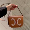 Высококачественная дизайнерская сумка Женщина на плече сумки мода пригородная сумка золотая пряжка по поворотам съемной ломти