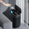 14L Automatischer Sensor Müll können elektrische berührungslose intelligente Mülleimer Küche Badezimmer wasserdichtem Eimer Müll mit Deckel Haus Wastrohr 240408