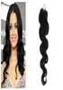 16quot 24quot 1 Jet Black Gavy Micro Ring Loop Haarextensies 1GS 100Slot Blonde Human Hair Body Wave DHL SHPPing5092669