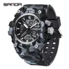 Zegarek na rękę w stylu G Sanda G Digital mężczyzn zegarek Waterproof Sports Watch Man Camuflage Army Wojskowy czas stop czasowy kwarc męski zegar męski