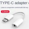 USB Type C إلى 3.5mm Aux Audio Adapter Original for Xiaomi Mi 11 10 10t Pro 5g Mi10 Ultra USB C 3.5 mm chapphone kock