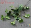 Decorative Flowers 1PCS 75 Cm Artificial Yellow Green White Ginkgo Leaves Branch Plant Home Party Decoration F445
