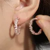 Boucles d'oreilles Zakol Boucles d'oreilles en zircone noire à la mode en zircone pour femmes