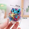 6x5cm Natural Crystal Stone Gravel Owl Animal Crafts Hand Made Small Figures Diy Harts Table Home Decor Collect Gifts