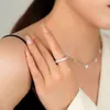 지르콘 오픈 여성의 가벼운 인스 타 그램 스타일 고급 개인화 반지 라이브 스트리밍 _ 샤드 쥬얼리