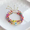 Strands Kkbead Bohemian Boho красочные бусинки браслеты Liuli Evil Eye Bracelet Jewelry для женщин y2k аксессуары Pulseras mujer moda 2023