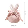 Storage Bags 5 Pieces Easter Gift Ear Velvet Drawstring Small With Cookie Candy