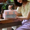 Vintage Cambridge Messenger Bag Damen Schulter-Crossbody-Tasche handgefertigte selbstgemachte DIY-Materialbeutel und Handtasche 240408