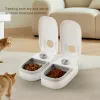 Matning av husdjur Automatisk timing matare smart kattmat dispenser för torr och våt mat hund katt skålmatning levererar husdjur matare skålar