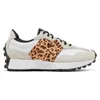 2024 Nieuwe 327 Running Shoes Heren Damesontwerper 327S Sneakers Cloud Sea Salt Vintage Beige Bruin Suede Luipard Print Zwart White Orange Men Dames Trainers Fashion