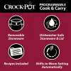 Multicookers Crockpot 6 Quart Cook Anting Programowalne powolne kuchenkę z cyfrowym timerem, stal nierdzewna (SCCPVL610SA)