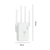 Router U10 2.4G 5G Wireless Repeater WiFi 1200 MBPS WiFi Amplificatore Signal Booster WiFi Extender Network Router con 4 antenne uk/US/EU