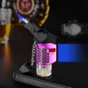 Windproof Metal Lighter Straight-Through Portable Small Welding Gun Cigar Candle Cigarette Lighter Torch Lighter Men's Gift