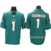 Men Jersey Dolphins Rugby de segunda geração 17 wddle 13 # marino bordado tecnologia