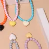 Colares Hangzhi 2022 Novo colorido Chain Chain Chain Pingente Colar Pingente para Mulheres Meninas Trendy Clavicle Chain Delicate Jewelry Gift