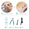 Clippers Benepaw Ultraquiet Electric Pet Dog Gwóźdź Zestaw Zestaw Safe Dog Nail Clippers Pille Pille Piecznik Pedicure USB