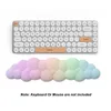 Mouse Pads Wrist Rests Cloud Shape Mouse Pad Memory Foam Wrist Protector Cute keyboard Wrist Rest Pad Set Gamer Computer Mousepad Y240423