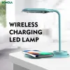 Chargers 50W Wireless Charging LED Table Lamp For Samsung S20/S10/Note10 Fast Wireless Charger For iPhone 12 11Pro/Xr/Xs/8 Adjustable