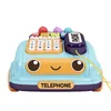 Childrens Early Education Simulation Téléphone Multi-fonction Musique Toy Car Colorful Music Keys Whack-A-Mole Game peut être tourné 240422