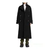 Designer Coat Cashmere Coat Luxury Coat Maxmaras Womens Ny dubbelbröstrock dubbel ull blandad lång kappa