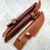 Tools Outdoor Knife Real Cowhide Leather Sheath Scabbard Holster Small Straight Sword Carry Cover Set Waist Belt Making Knife DIY Tool